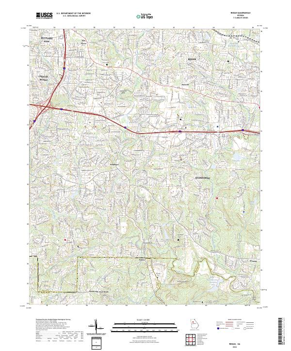 USGS Topographic Map – Redan