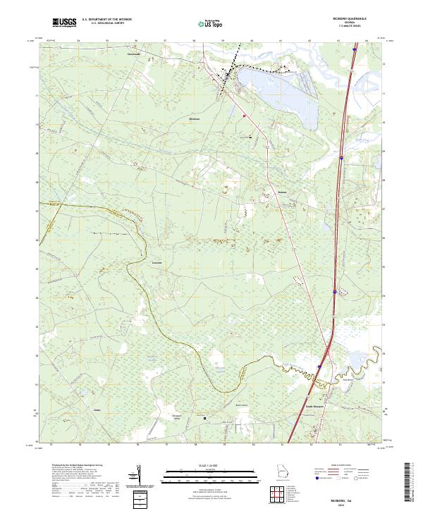 USGS Topographic Map – Riceboro