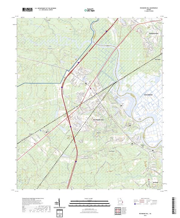 USGS Topographic Map – Richmond Hill