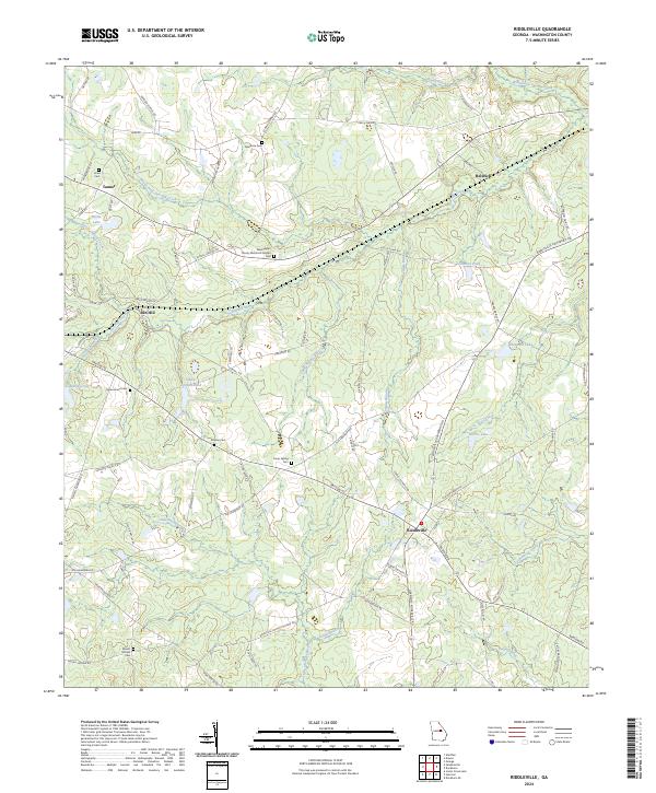 USGS Topographic Map – Riddleville
