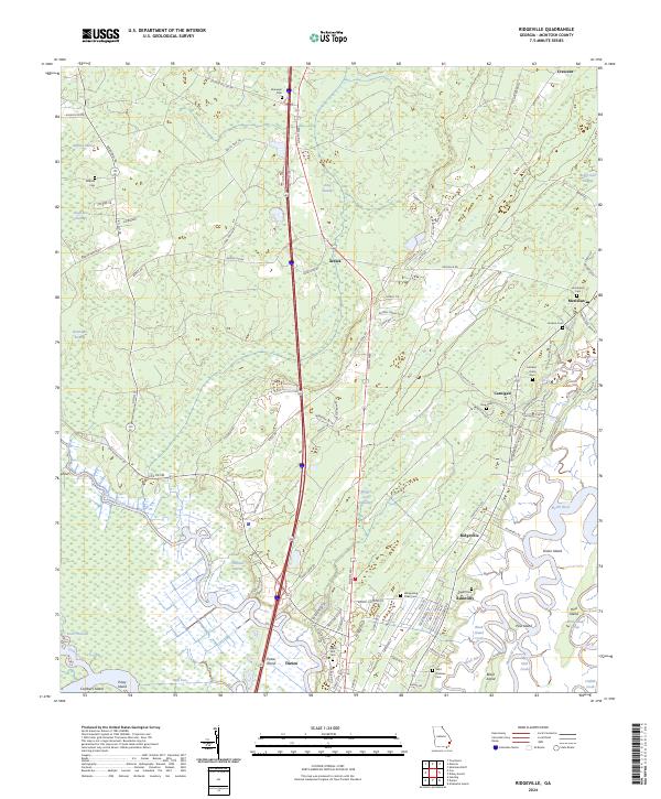 USGS Topographic Map – Ridgeville