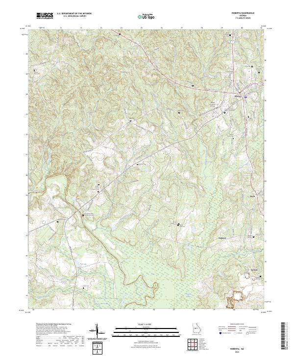 USGS Topographic Map – Roberta