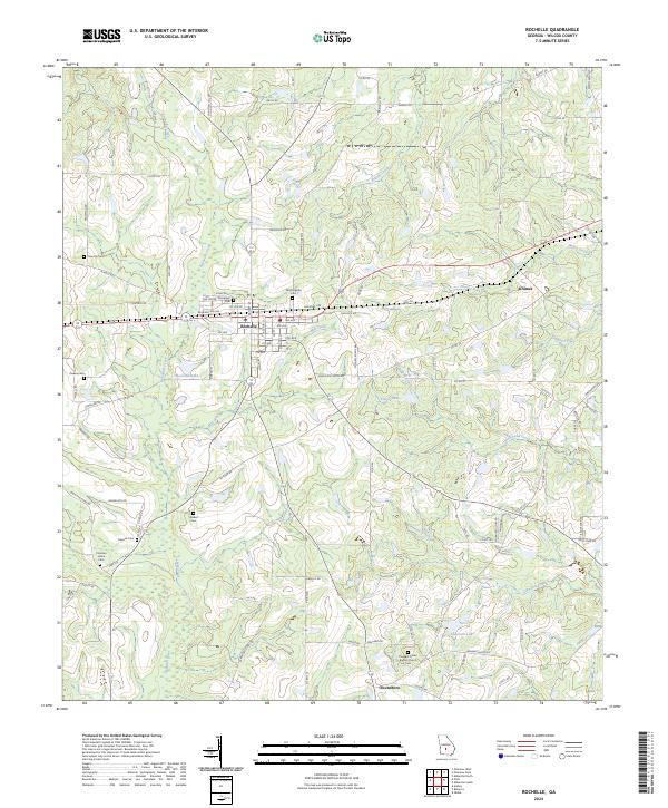 USGS Topographic Map – Rochelle