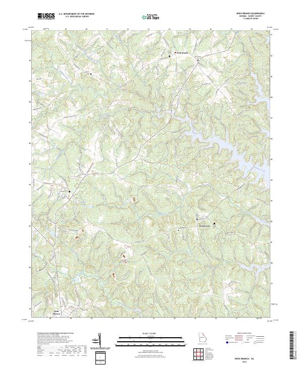 USGS Topographic Map – Rock Branch