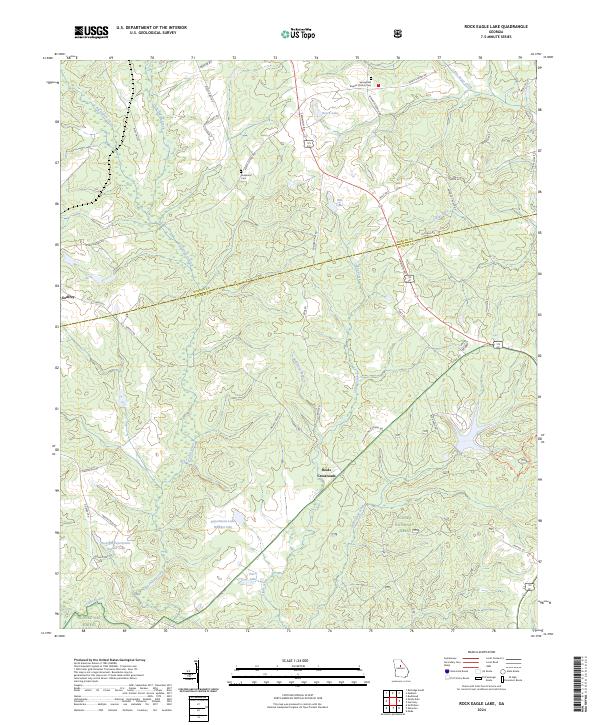 USGS Topographic Map – Rock Eagle Lake