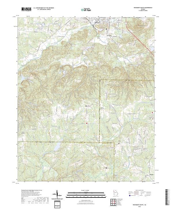 USGS Topographic Map – Rockmart South
