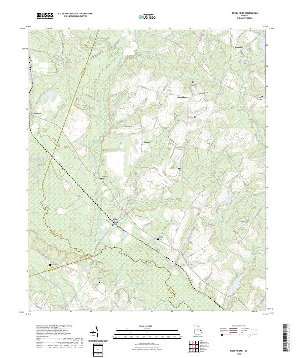 USGS Topographic Map – Rocky Ford