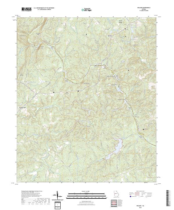USGS Topographic Map – Roland