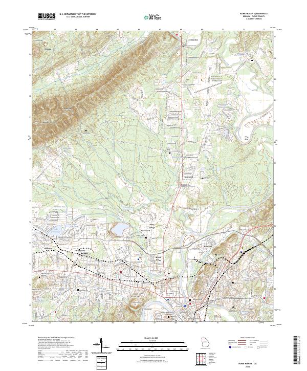 USGS Topographic Map – Rome North