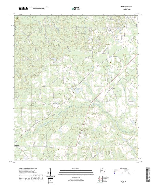 USGS Topographic Map – Roper