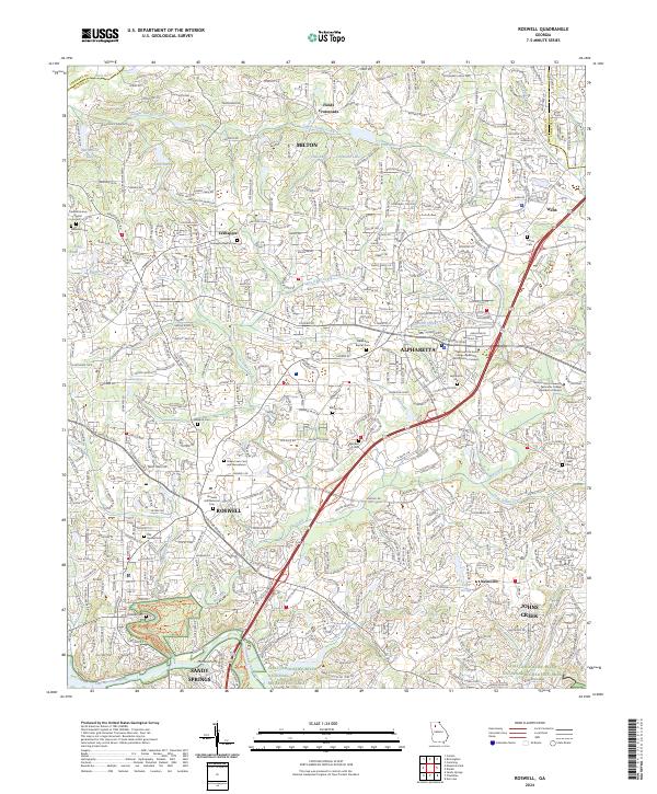 USGS Topographic Map – Roswell