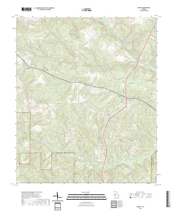 USGS Topographic Map – Rupert