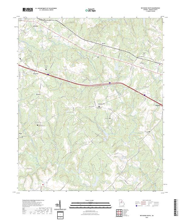 USGS Topographic Map – Rutledge South