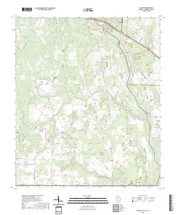 USGS Topographic Map – Saffold