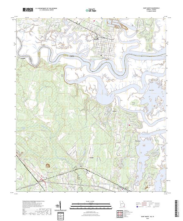 USGS Topographic Map – Saint Marys