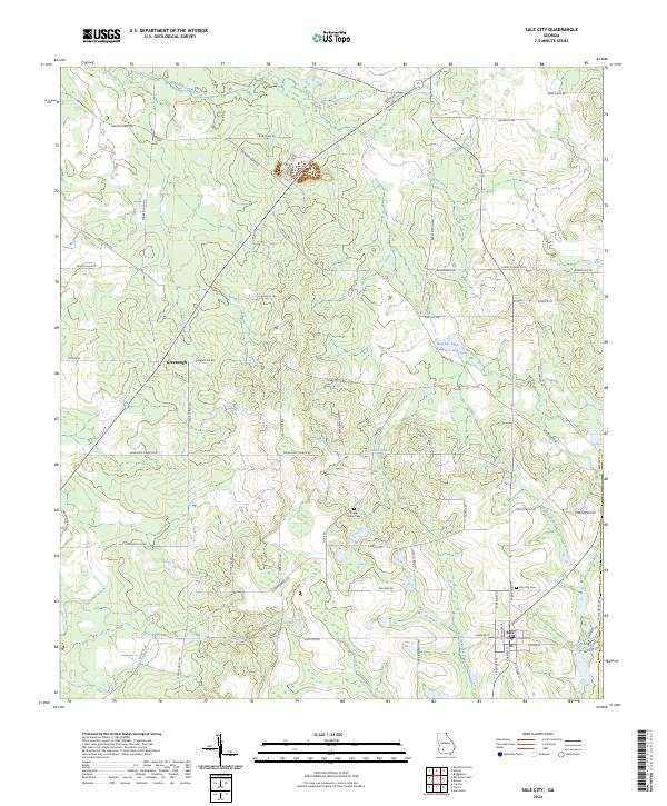 USGS Topographic Map – Sale City