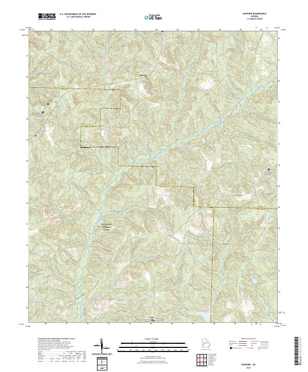 USGS Topographic Map – Sanford