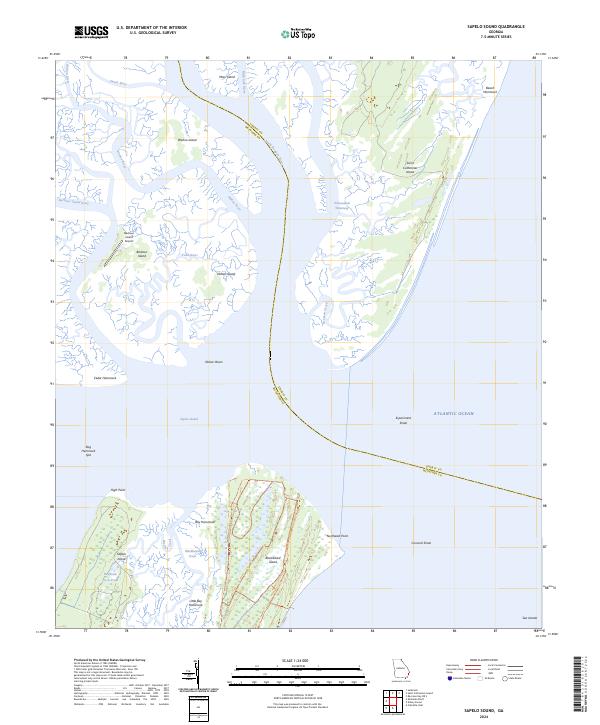 USGS Topographic Map – Sapelo Sound