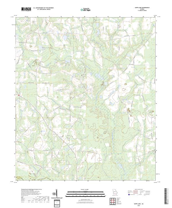 USGS Topographic Map – Sapps Lake