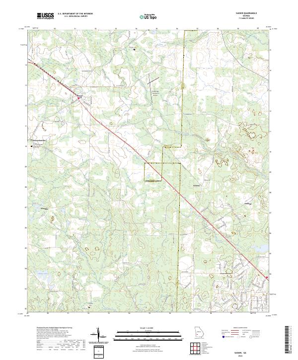 USGS Topographic Map – Sasser