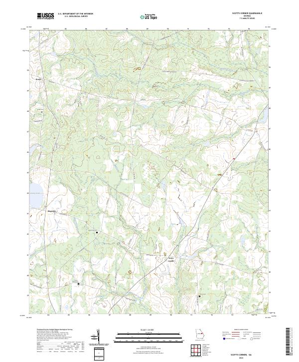 USGS Topographic Map – Scotts Corner