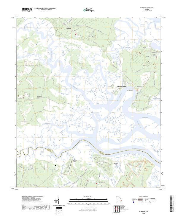 USGS Topographic Map – Seabrook
