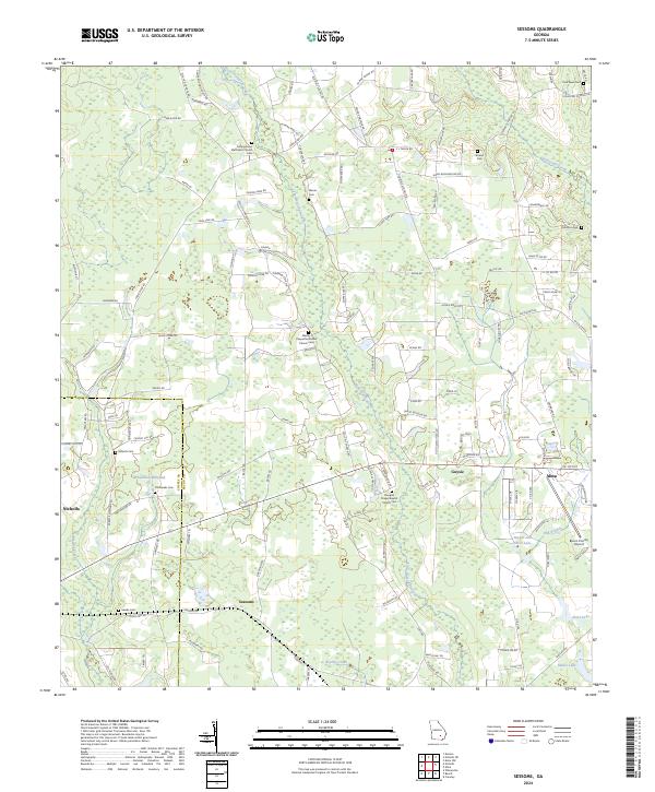 USGS Topographic Map – Sessoms