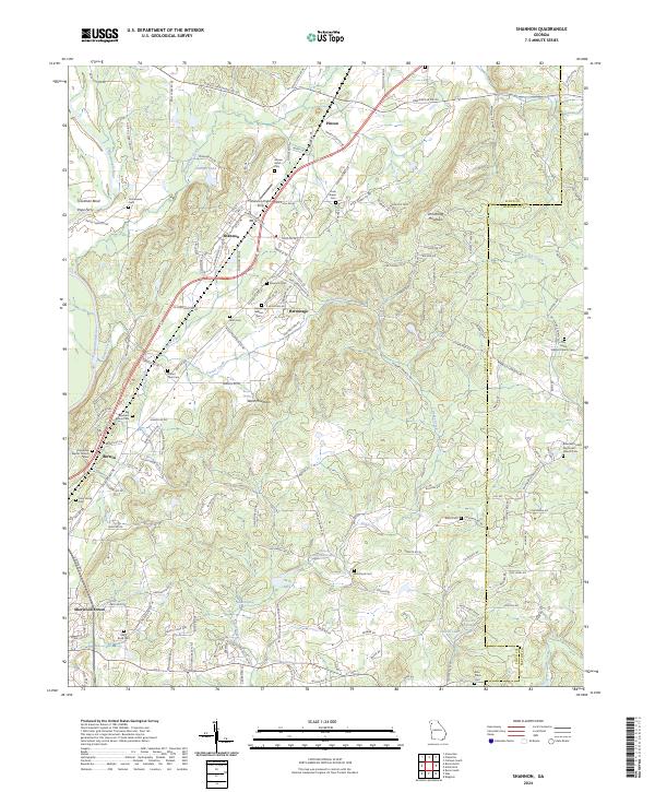 USGS Topographic Map – Shannon