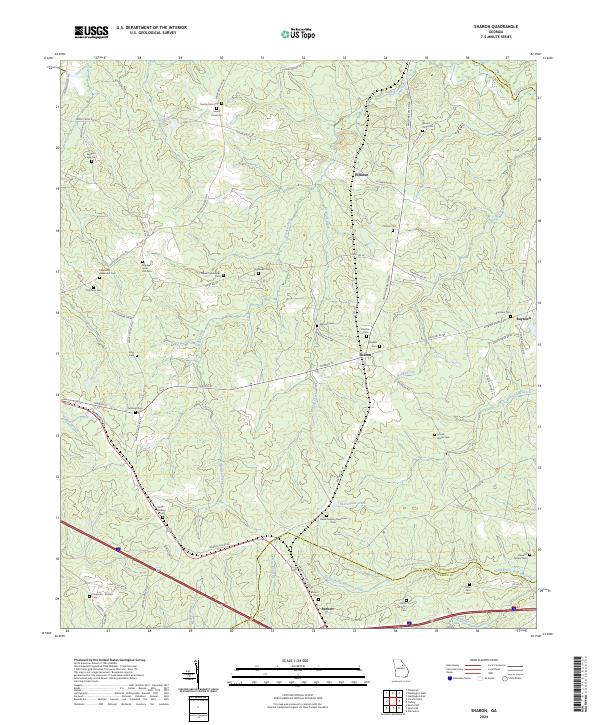 USGS Topographic Map – Sharon