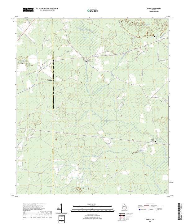 USGS Topographic Map – Sirmans