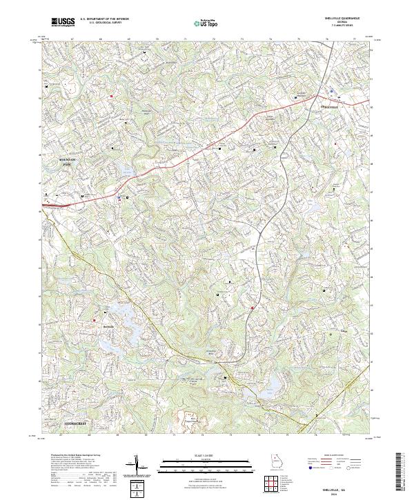 USGS Topographic Map – Snellville