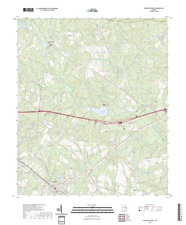 USGS Topographic Map – Soperton North