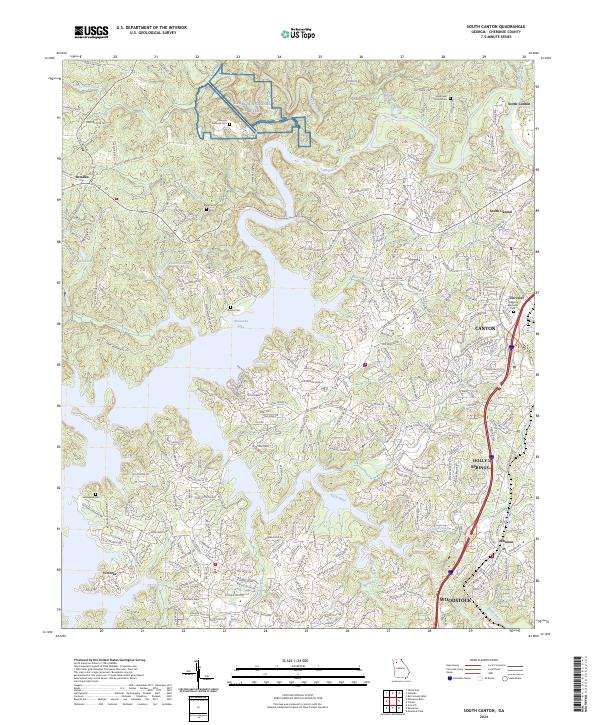 USGS Topographic Map – South Canton