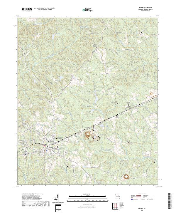 USGS Topographic Map – Sparta