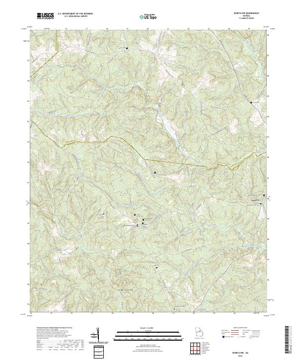 USGS Topographic Map – Sparta NW
