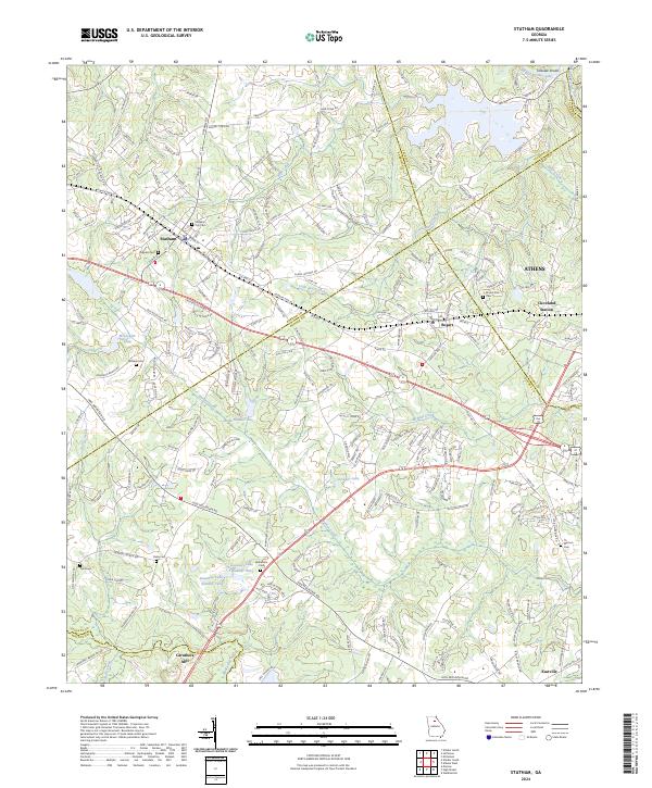USGS Topographic Map – Statham