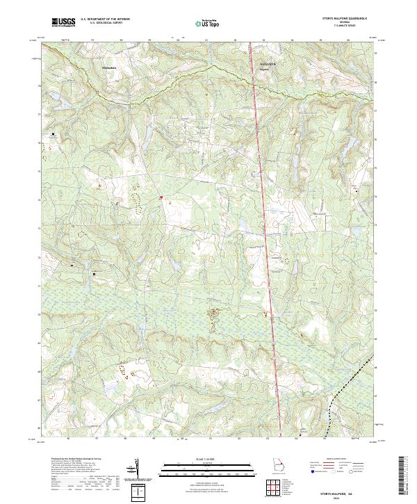 USGS Topographic Map – Storys Millpond