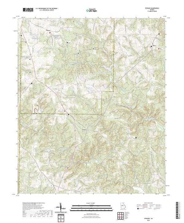 USGS Topographic Map – Strouds