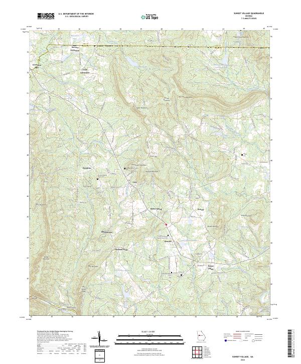 USGS Topographic Map – Sunset Village