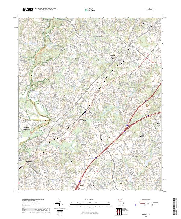 USGS Topographic Map – Suwanee