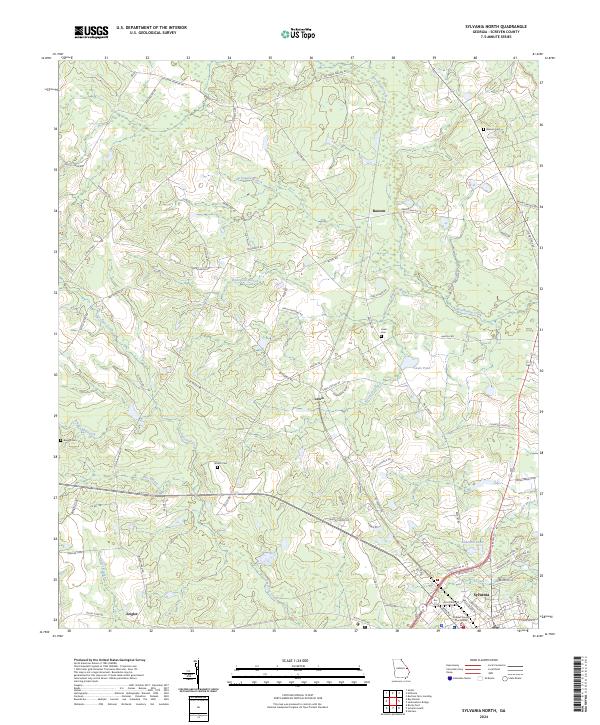 USGS Topographic Map – Sylvania North