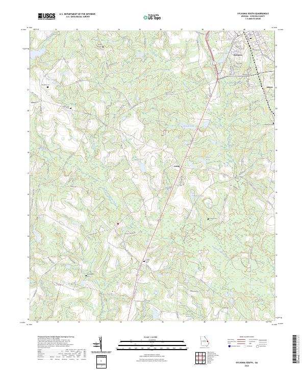USGS Topographic Map – Sylvania South