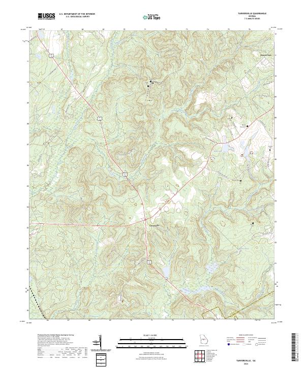 USGS Topographic Map – Tarversville