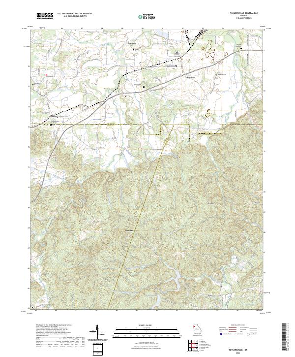USGS Topographic Map – Taylorsville