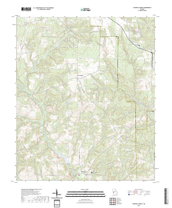 USGS Topographic Map – Tazewell North