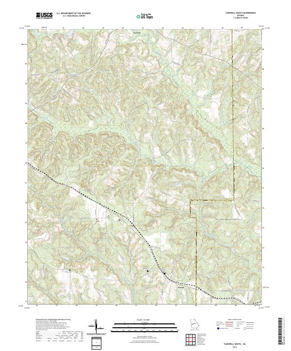 USGS Topographic Map – Tazewell South