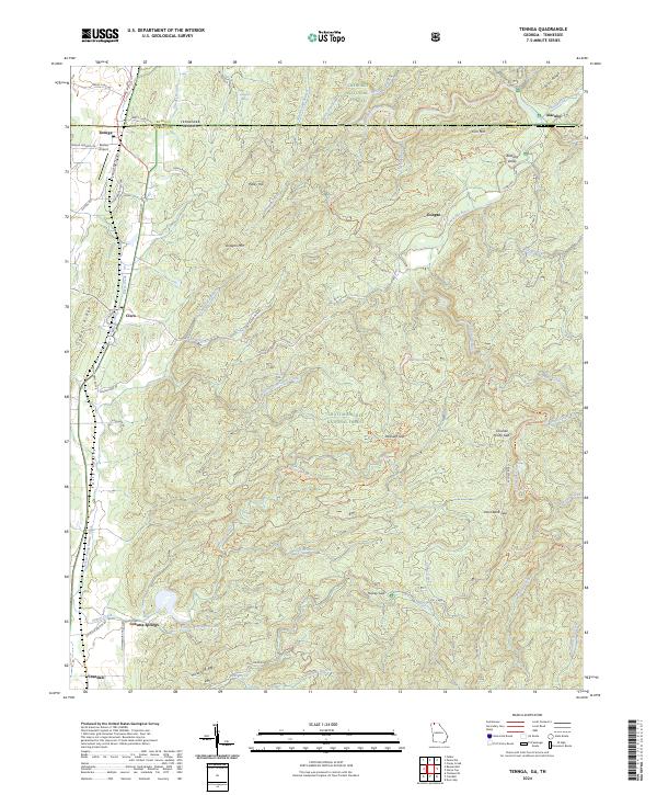 USGS Topographic Map – Tennga