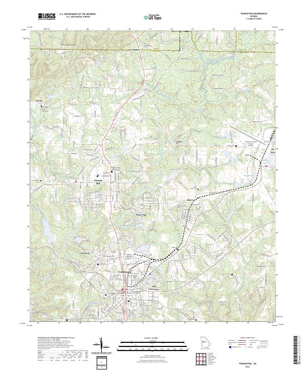 USGS Topographic Map – Thomaston