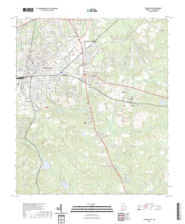 USGS Topographic Map – Thomasville