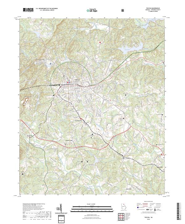 USGS Topographic Map – Toccoa